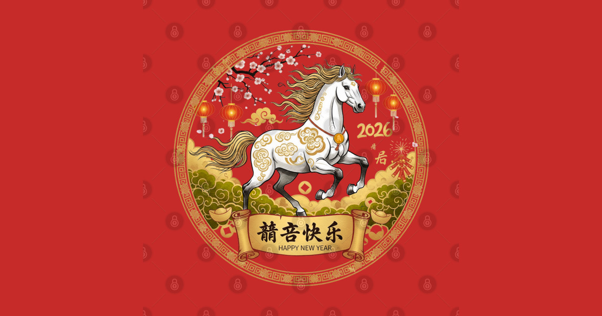 2026 Year of the Fire Horse-Chinese New Year - Chinese New Year 2026 ...