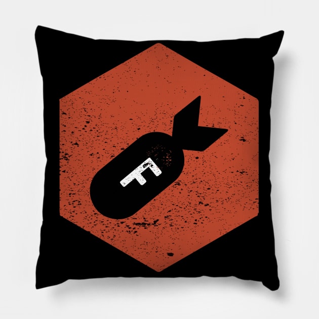 Vintage Retro F Bomb Funny Pillow by mrsmitful01