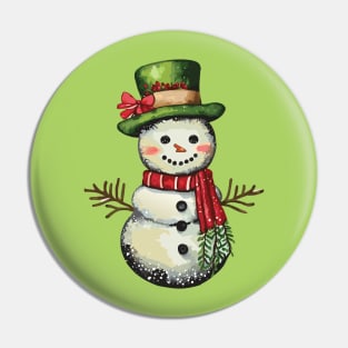 Country Snowman Pin