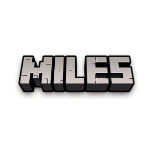 Miles - Custom Minecraft Nametag T-Shirt