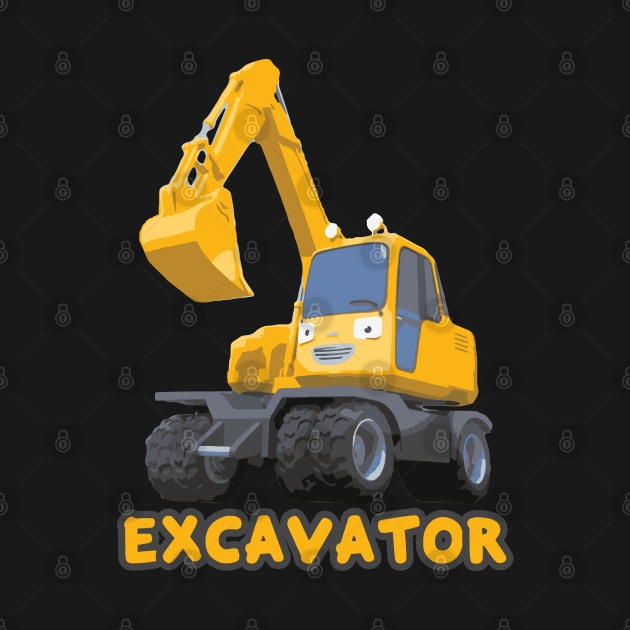 Tayo the heavy vehicles construction cartoon POCO I am an excavator by cowtown_cowboy