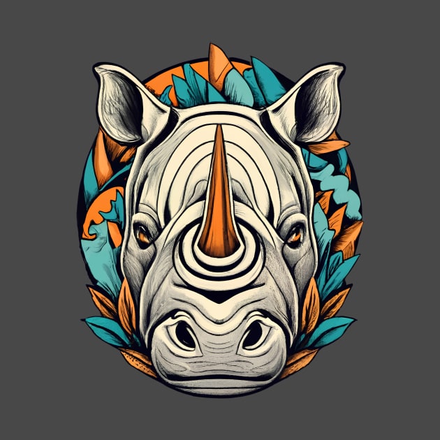 Colorful Rhino by Dürer Design