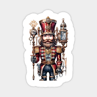 Steampunk Christmas Nutcracker Magnet