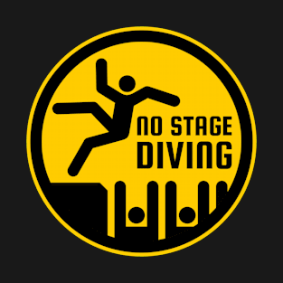 "No Stage Diving" Emblem T-Shirt