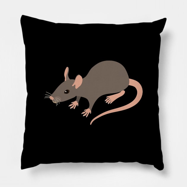 Rat Design - Gift for Rat Lovers Pillow by giftideas