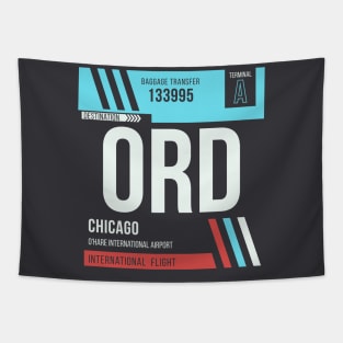 Chicago (ORD) Airport Code Baggage Tag A Tapestry