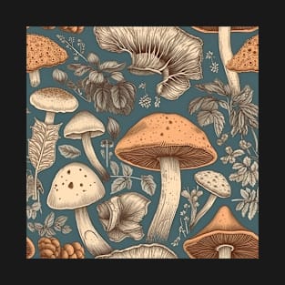 Vintage mushroom pattern T-Shirt