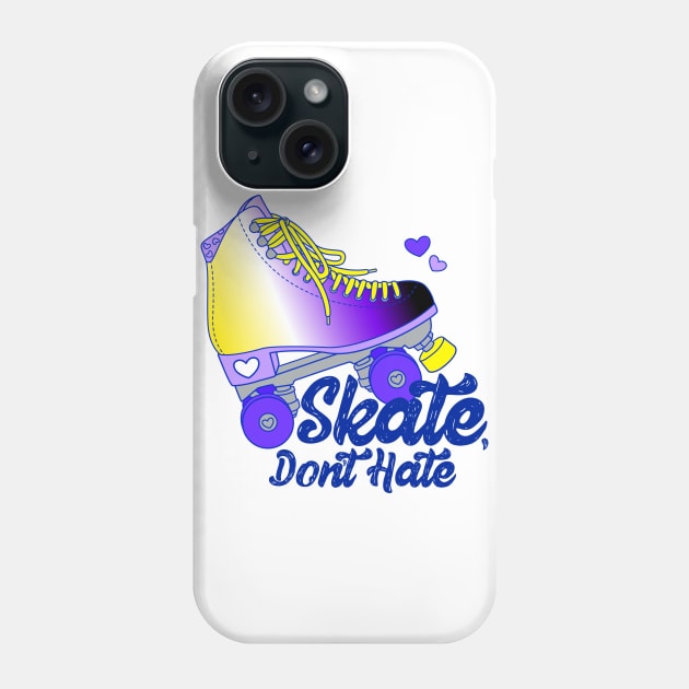 Skate, Don't Hate - Enby Phone Case by Alexa Martin