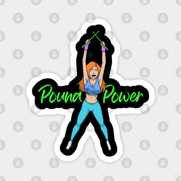 Pound Power - Pound Fitness Magnet by Modern Medieval Design