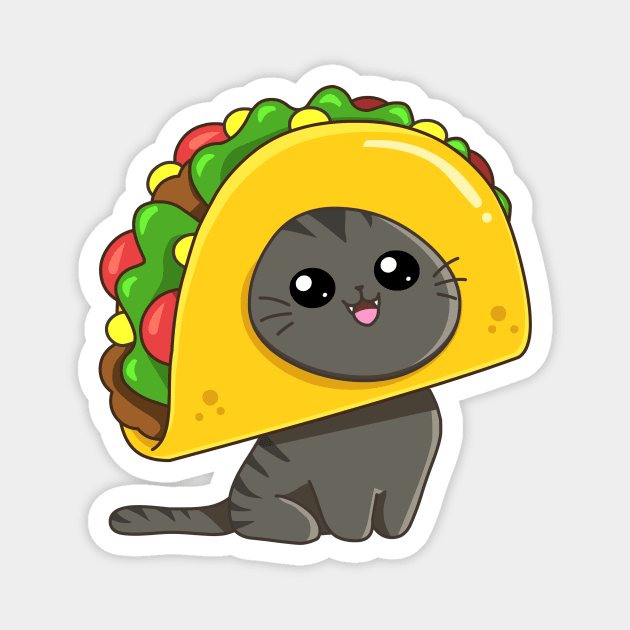 Taco Cato Magnet by AnishaCreations