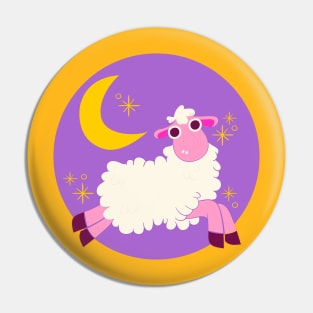 Hand Drawn Funny Sheep Pin