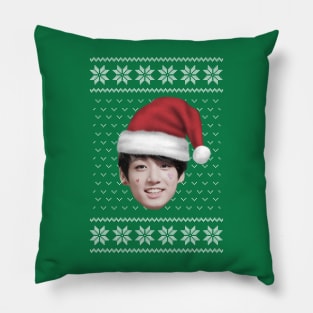 Ugly Sweater Jungkook Christmas Pillow