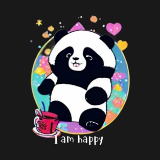 Panda is happy T-Shirt