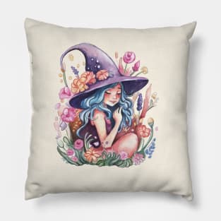 Cute Halloween Witch Pillow