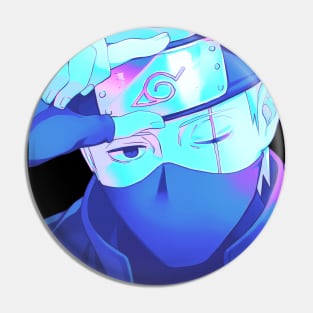 Kakashi vaporwave Pin