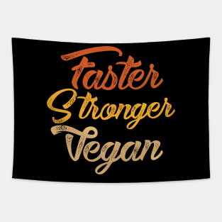 Faster stronger vegan Tapestry