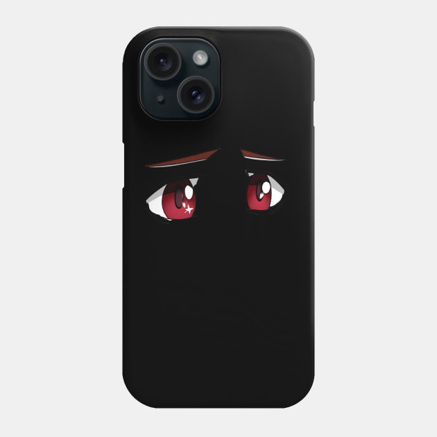 Anime Eyes - Sad Red eyes Phone Case by AnimeVision