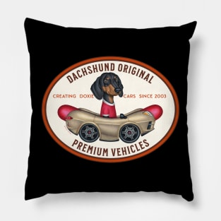 Dachshund Premium Vehicles Pillow