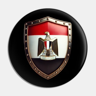 Egyptian Shield of Honor – The Eagle of Strength and Heritage Pin