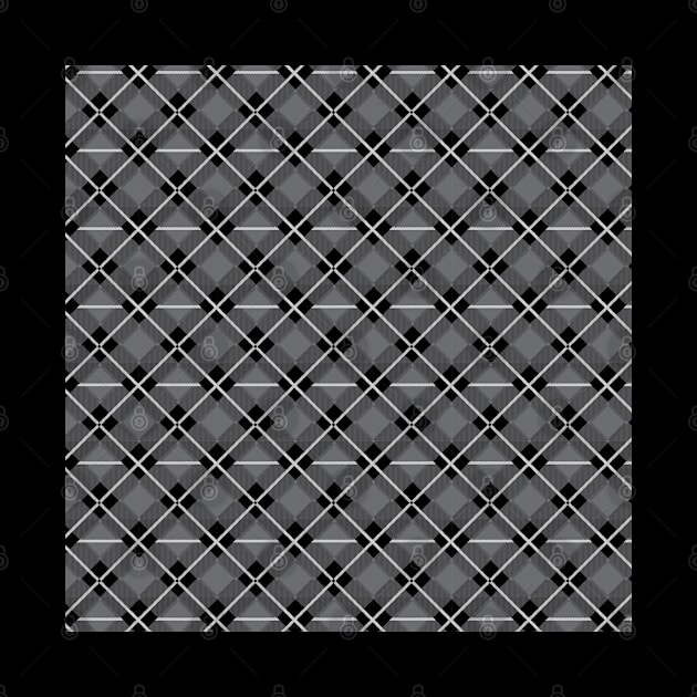 Diagonal Gray and Black Flannel-Plaid Pattern by Design_Lawrence