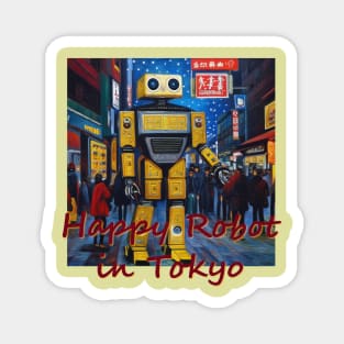 Japan Happy Robot in Tokyo by Kana Kanjin Magnet