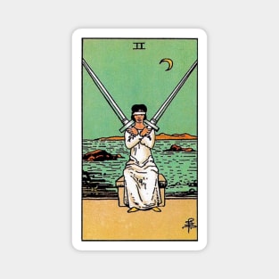 Two of Swords Tarot Magnet