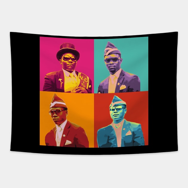 Coffin Dance Meme - Andy Warhol Tapestry by Polomaker