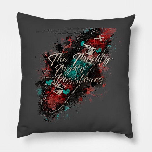 The Mighty Mighty Bosstones VINTAGE X Skateboard Pillow by GLOBALARTWORD