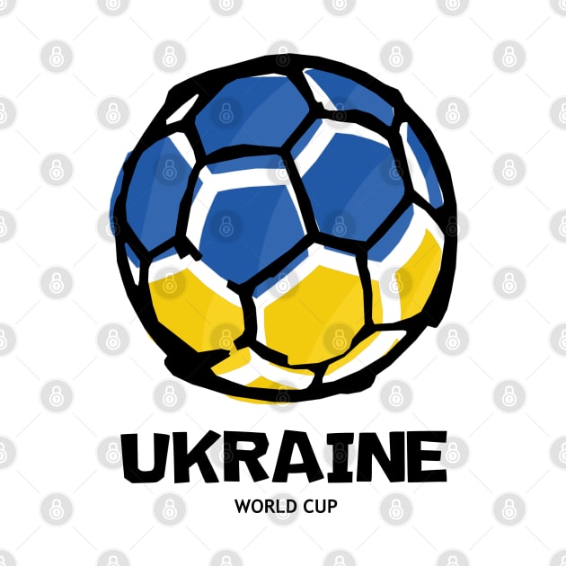 Ukraine Football Country Flag by KewaleeTee