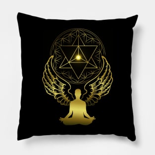 Merkaba Star Meditation Sacred Geometry Pillow