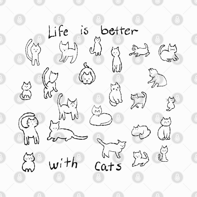 Life is better with cats, so many cats in such cute poses! by Peaceful Pigments