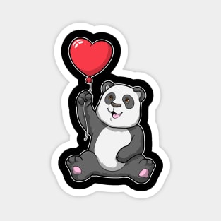 Panda with Heart Air balloon Magnet