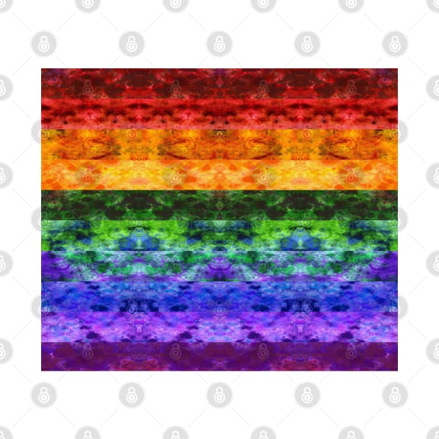 Rainbow Stripe Quilt by Tiger Torre