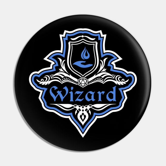 D&D Wizard Class Crest Pin by Sunburst