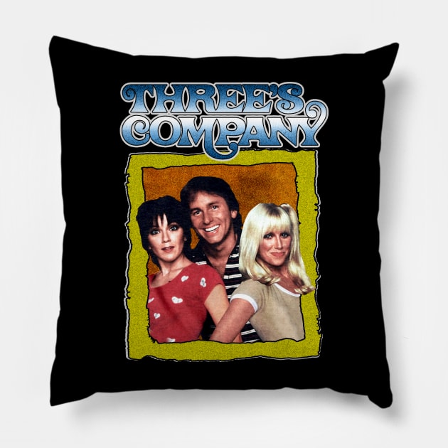 Threes company Pillow by HORASFARAS