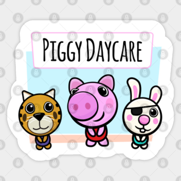 Piggy Daycare Roblox Piggy Daycare Sticker Teepublic Au - be a baby in a daycare roblox