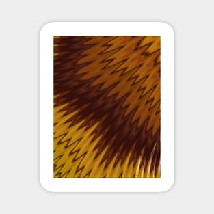 Yellow/Brown Diagonal Pattern Magnet