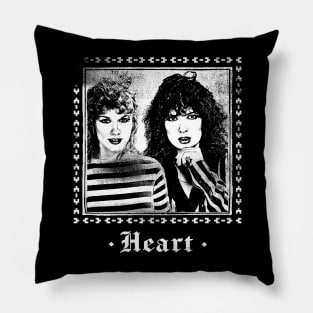 Heart /// 80s Styled Faded Vintage Look Pillow