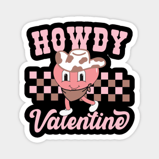 Howdy Valentine Western Valentine's Day Magnet