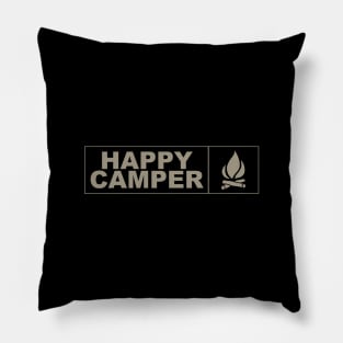 Happy Camper Logo Apparel & Accessories Pillow