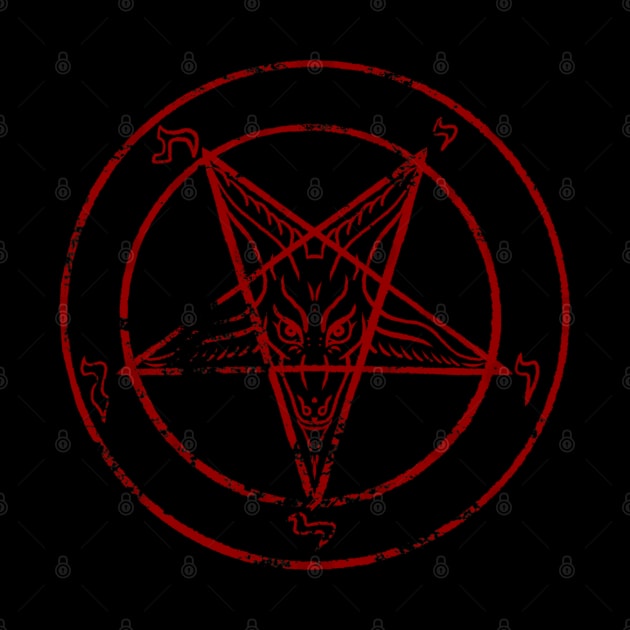 Sigil of Baphomet, Devil, Dark Art, Leviathan Sticker by SSINAMOON COVEN