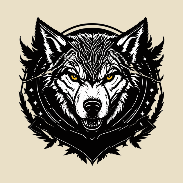 Wolf Logo in Vector Style by NordicBadger