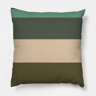 A great variation of Soldier Green, Dark Vanilla, Grey/Green, Oxley and Gunmetal stripes. Pillow