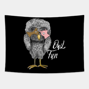 Owl Fun Tapestry