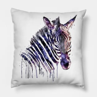 Zebra Head Pillow