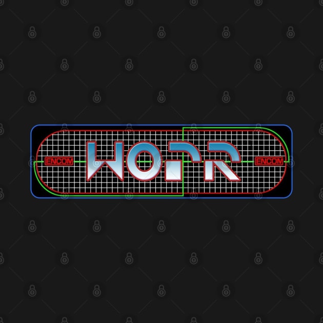 WarGames / TRON Mashup - WOPR Video Game by RetroZest