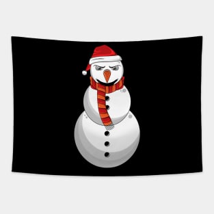 Funny Snowman Tapestry