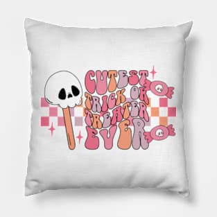 cutest trick or treater ever Pillow