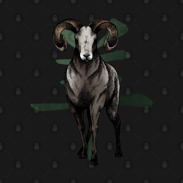 Chinese Zodiac: The Ram by AniaArtNL