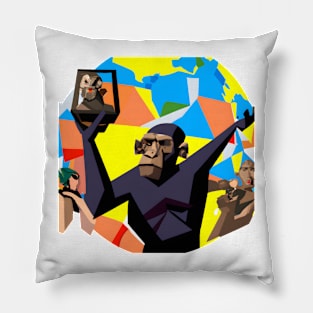 Monkey boss Pillow